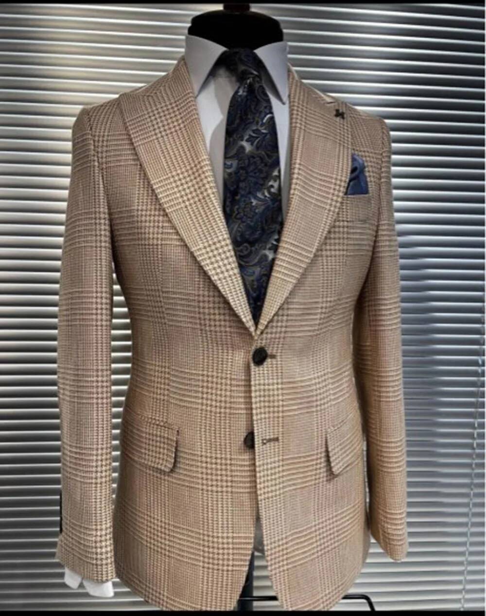 Khaki Formal Wear Men - Traje de 2 Piezas Color Caqui