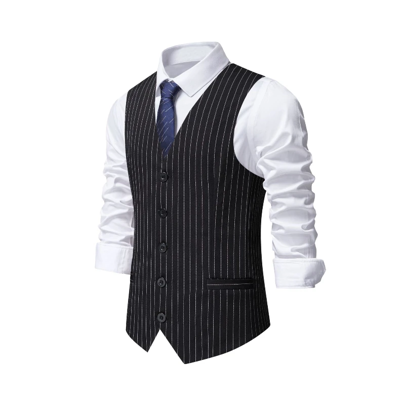 2026 Nuevo chaleco de traje de - Khaki Formal Wear Men reseña y precio