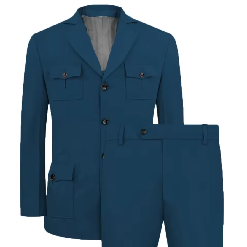 Traje de Hombre Casual Color C - Khaki Formal Wear Men reseña y precio