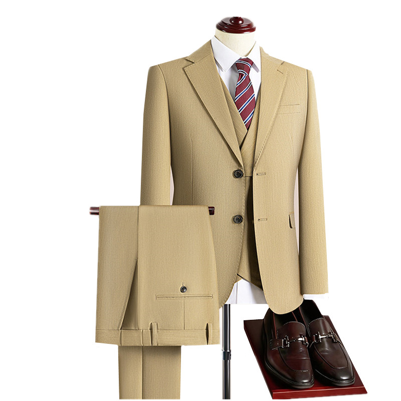 Conjunto de Traje de Negocios  - Khaki Formal Wear Men reseña y precio