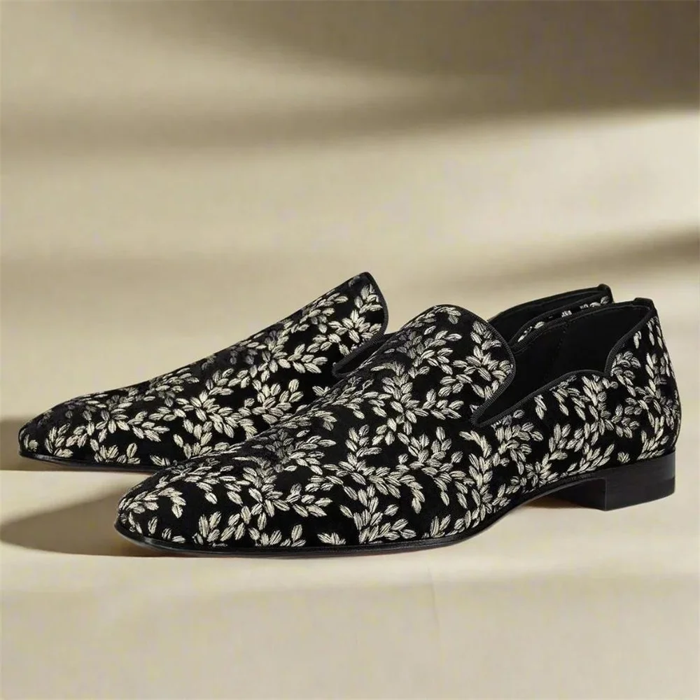 Mocasines Negros con Estampado - Formal Upper Wear Men reseña y precio