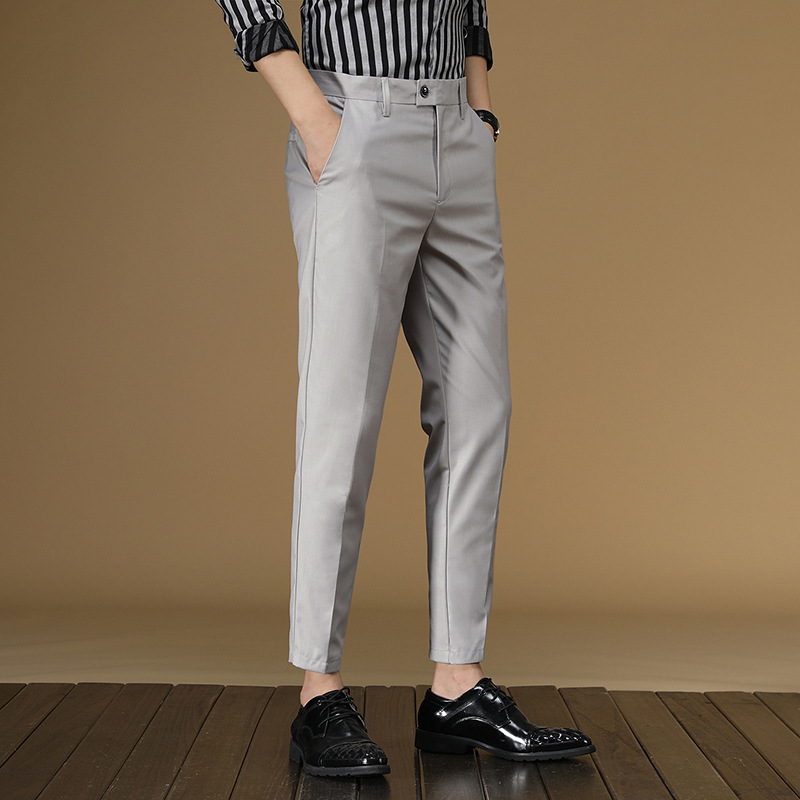 Pantalones de traje de verano  - Khaki Formal Wear Men reseña y precio