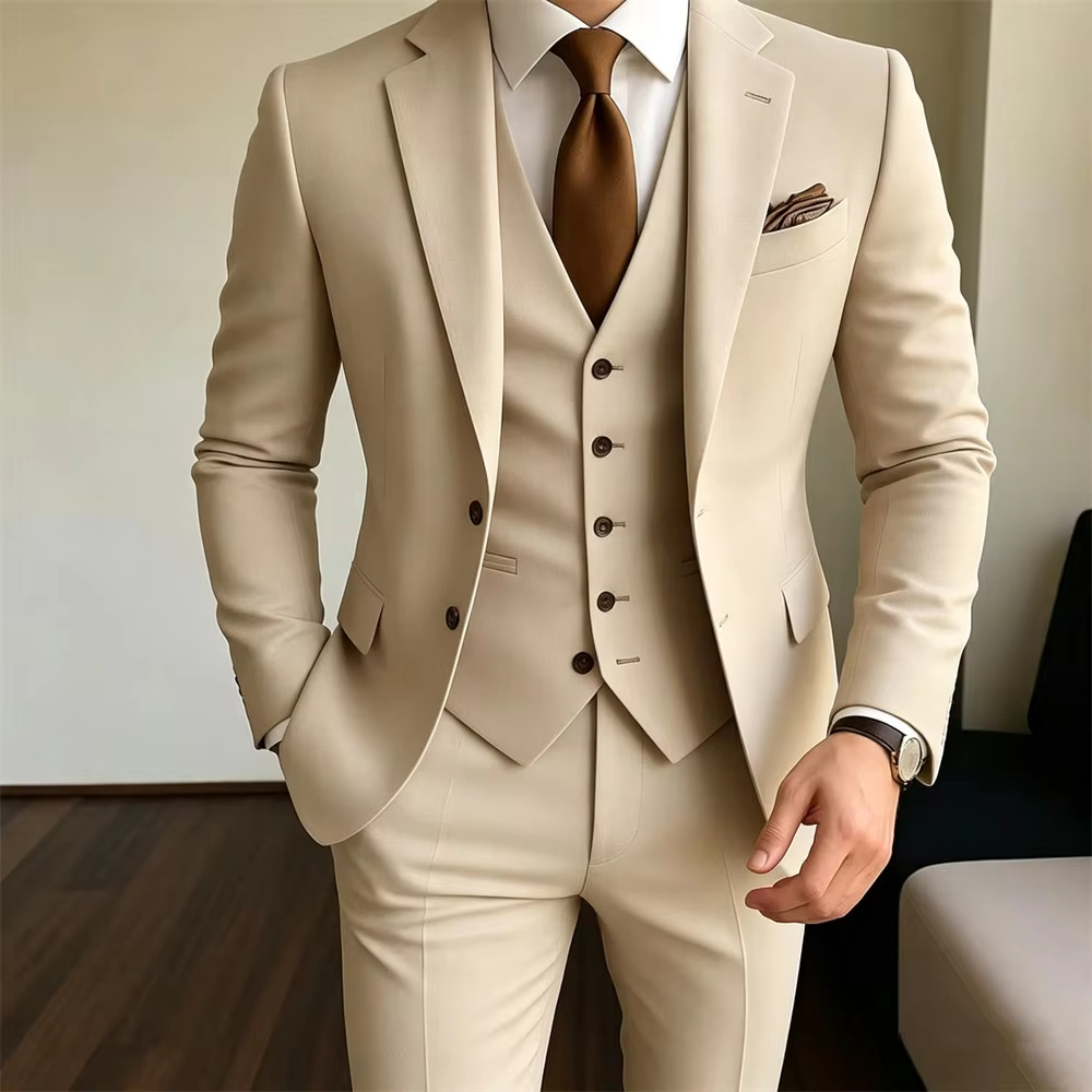 Trajes de Hombre Color Caqui,  - Khaki Formal Wear Men reseña y precio