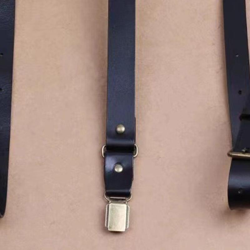 Tirantes ajustables cuero PU 3 - Suspender Clip Formal reseña y precio