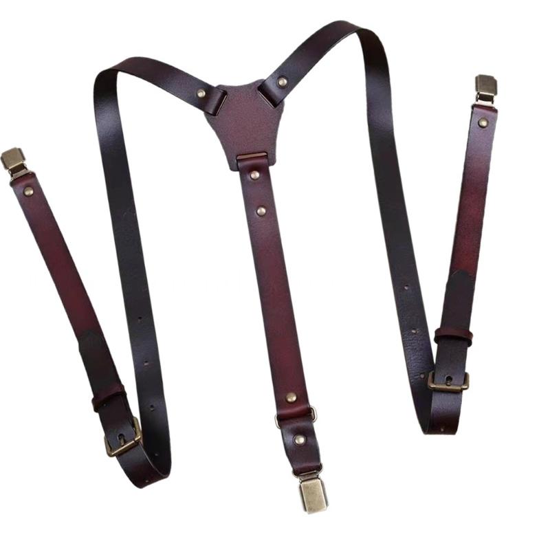 Tirantes ajustables cuero PU 3 - Suspender Clip Formal reseña y precio