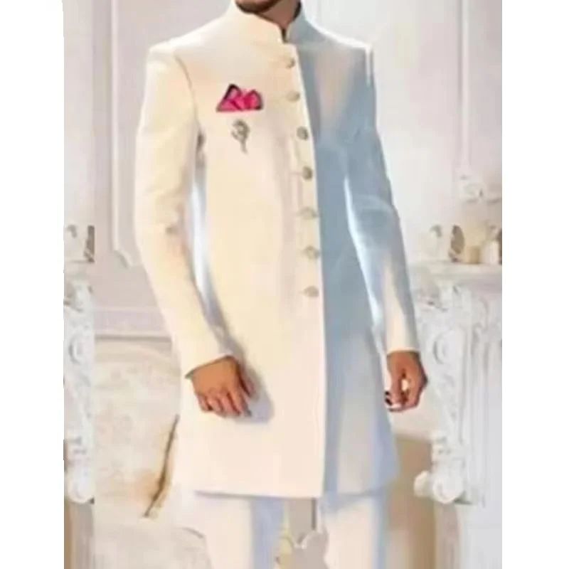 Nuevo Traje Clásico Blanco par - Men Formal Wear Indian reseña y precio