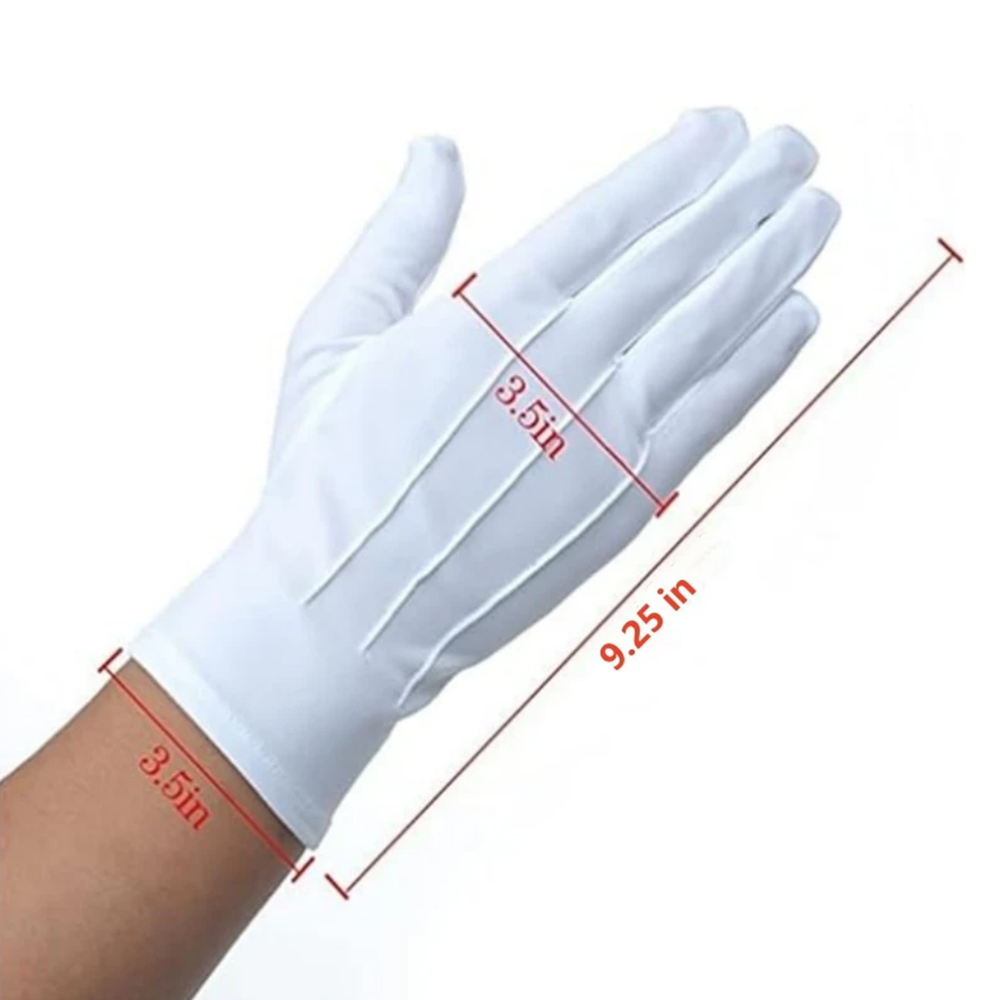 1/2 Pares de Guantes de Algodó - Formal Wear Gloves Men reseña y precio