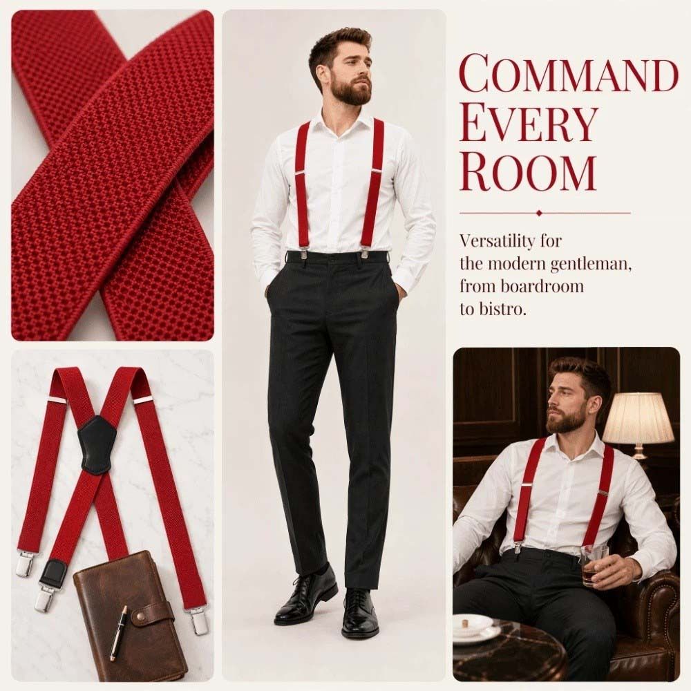 Tirantes elásticos de alta res - Suspender Clip Formal reseña y precio