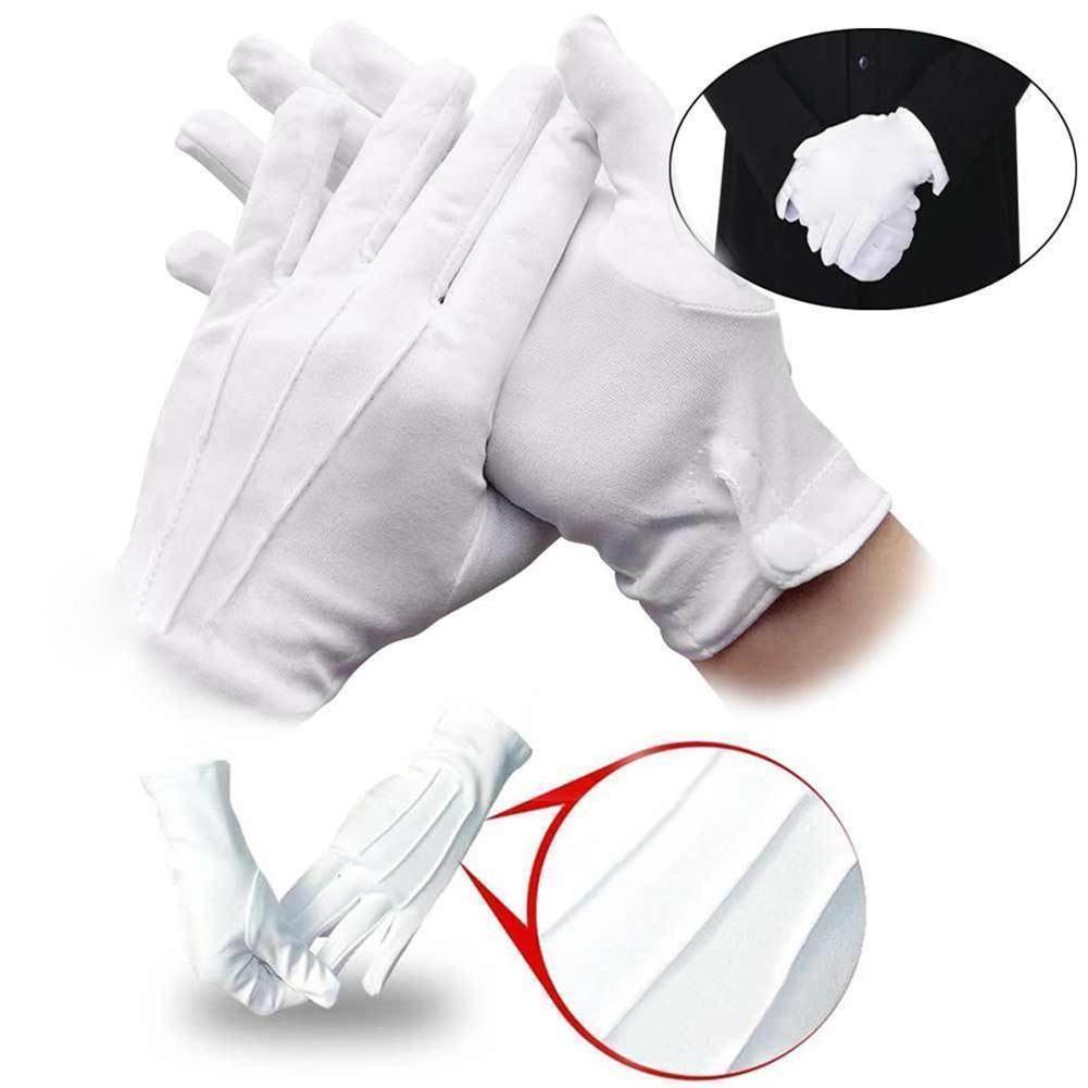 1 par de guantes blancos de al - Formal Wear Gloves Men reseña y precio