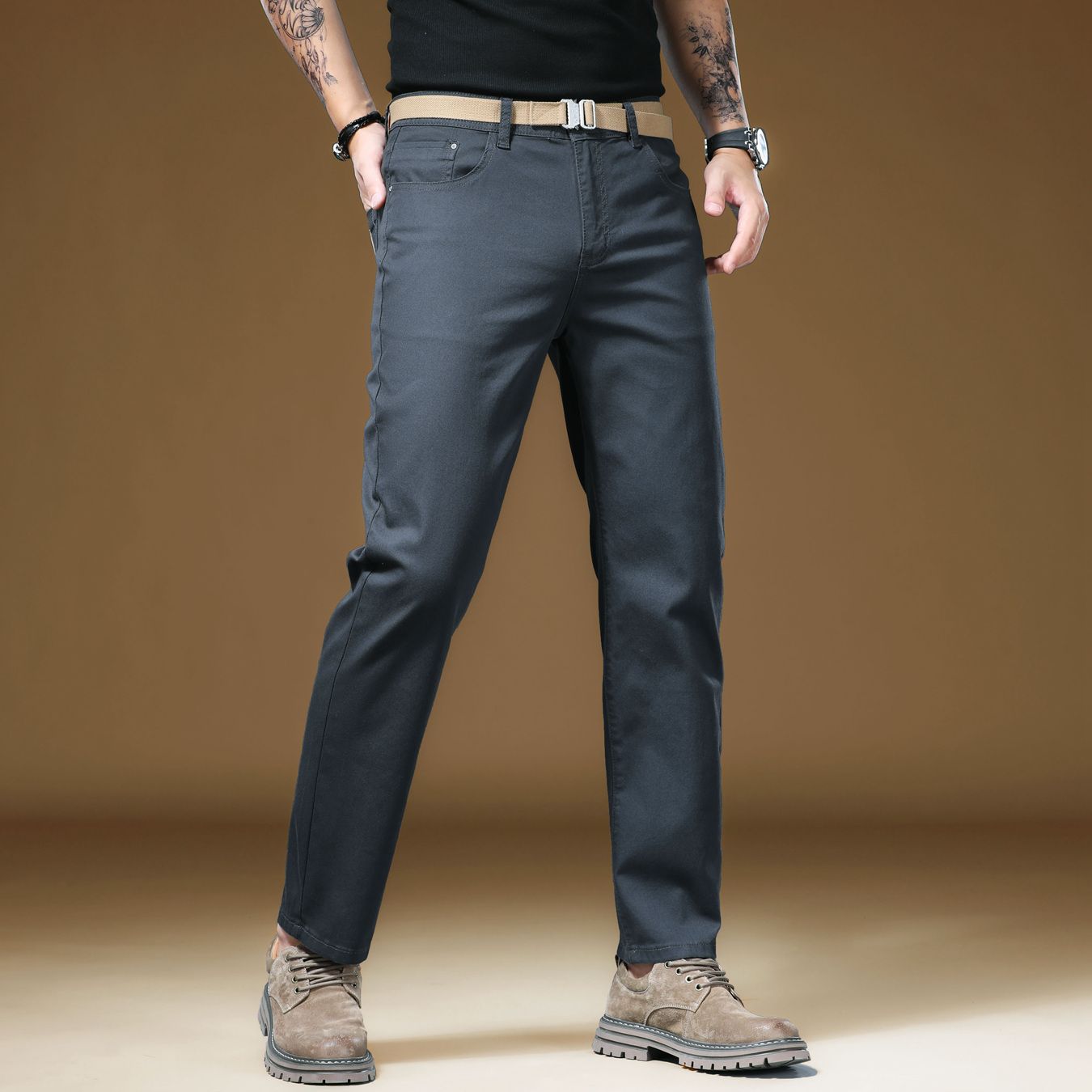 Pantalones de Hombre de Calida - Khaki Formal Wear Men reseña y precio
