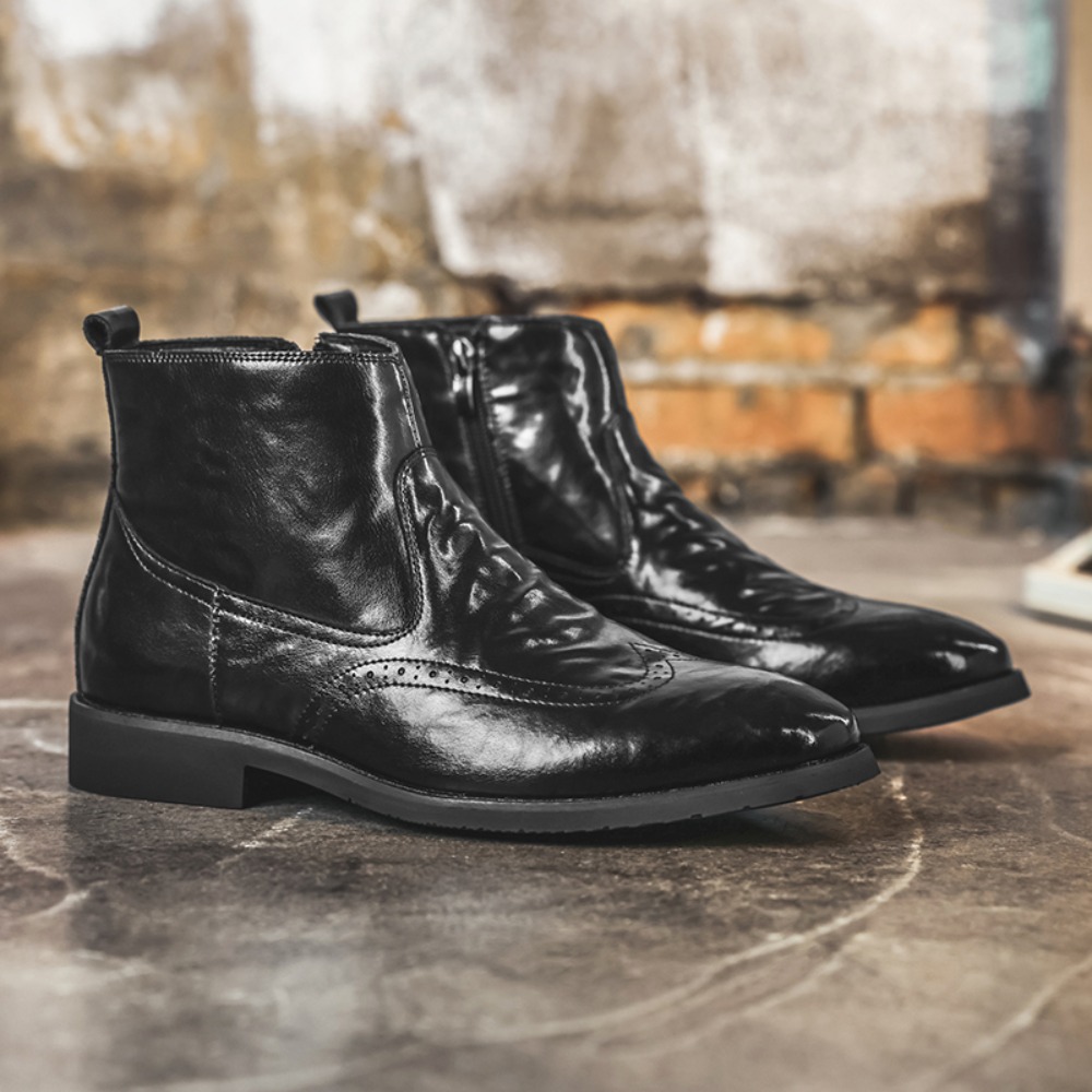 Botas Chelsea Brogue para homb - Formal Upper Wear Men reseña y precio